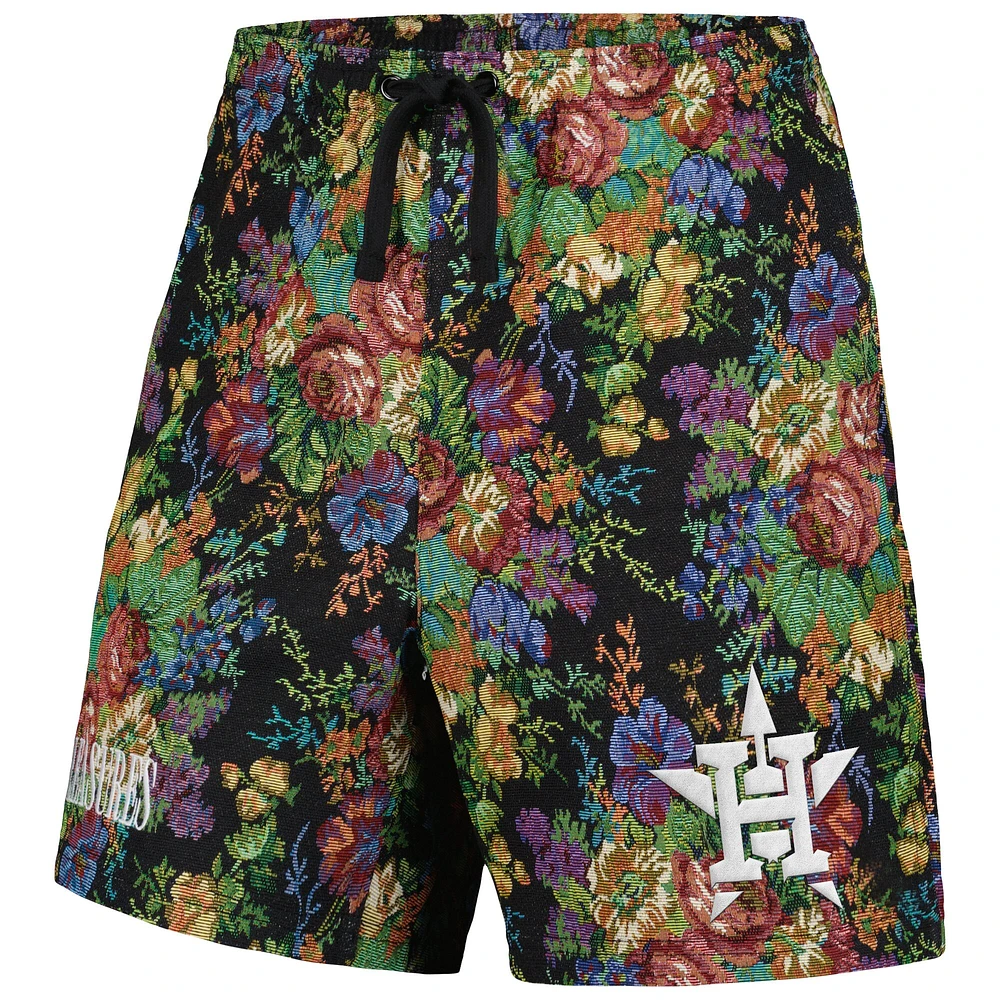 Short homme Houston Astros à fleurs noir