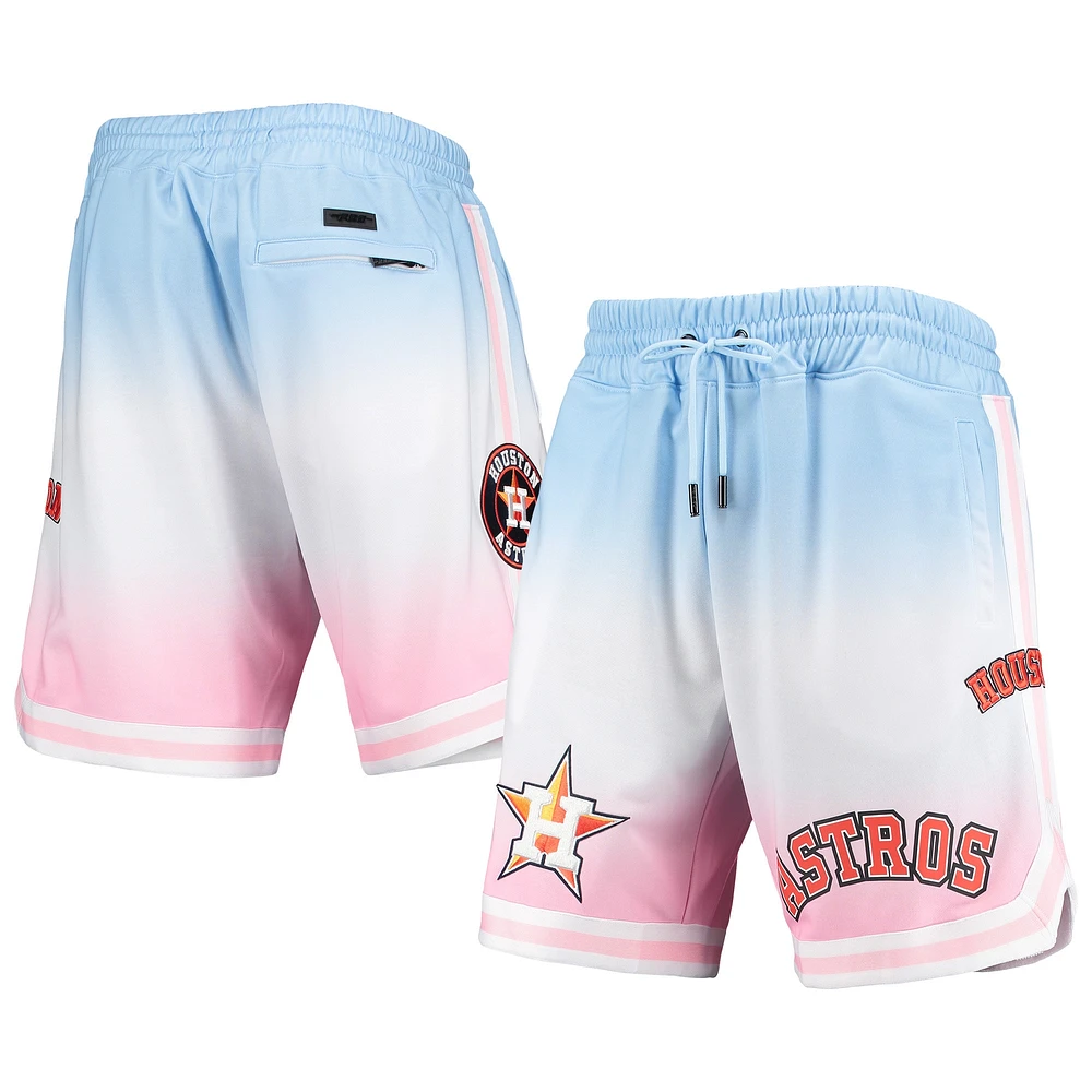 Men's Pro Standard Blue/Pink Houston Astros Team Logo Ombre Shorts
