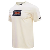 T-shirt avec badge de membre du club Houston Astros Pro Standard crème pour hommes