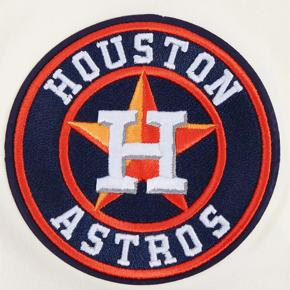 Men's Pro Standard Cream Houston Astros Club Member Badge T-Shirt