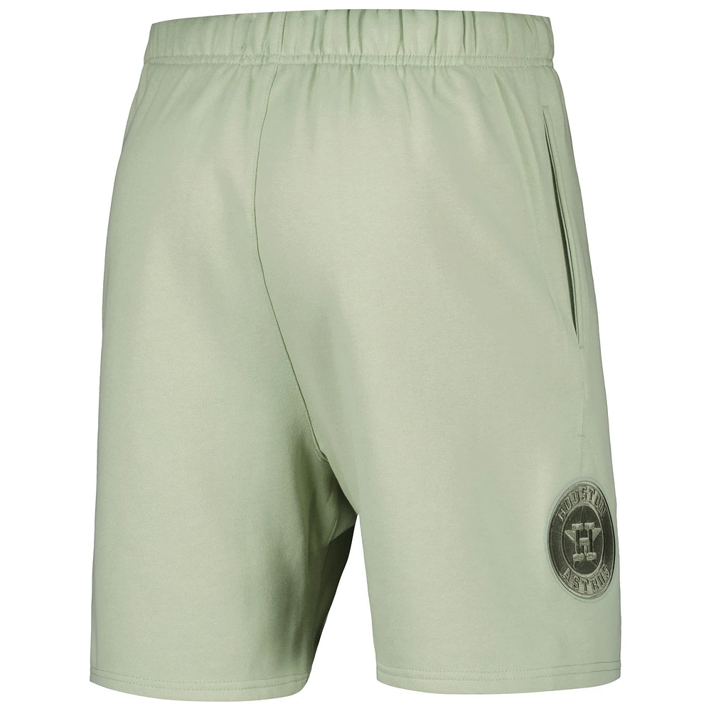 Men's Pro Standard Light Green Houston Astros Neutral Fleece Shorts