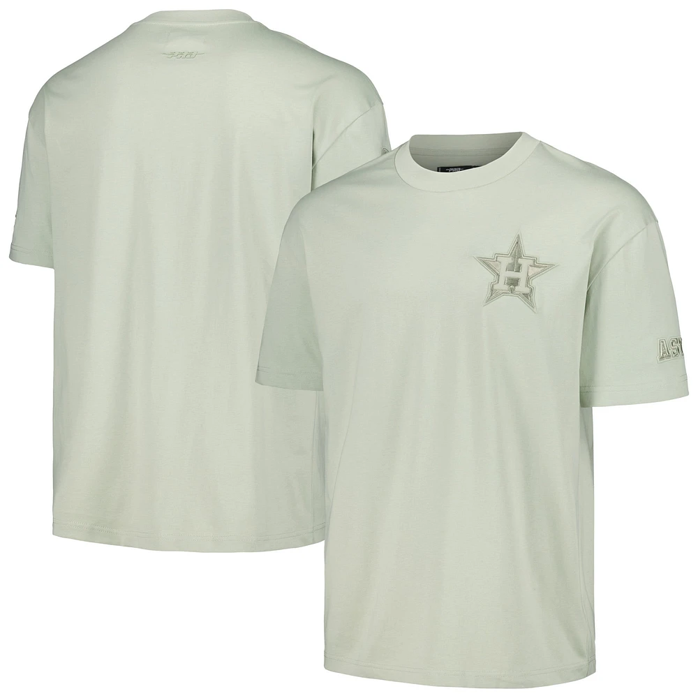 Men's Pro Standard Mint Houston Astros Neutral CJ Dropped Shoulders T-Shirt