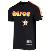 T-shirt à bandes Pro Standard Houston Astros pour homme, bleu marine/orange