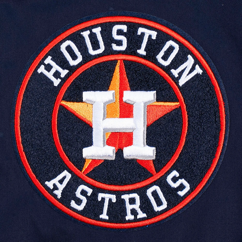 Men's Pro Standard Navy Houston Astros Area Code Twill Full-Zip Jacket