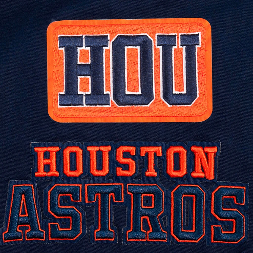 Men's Pro Standard Navy Houston Astros Area Code Twill Full-Zip Jacket