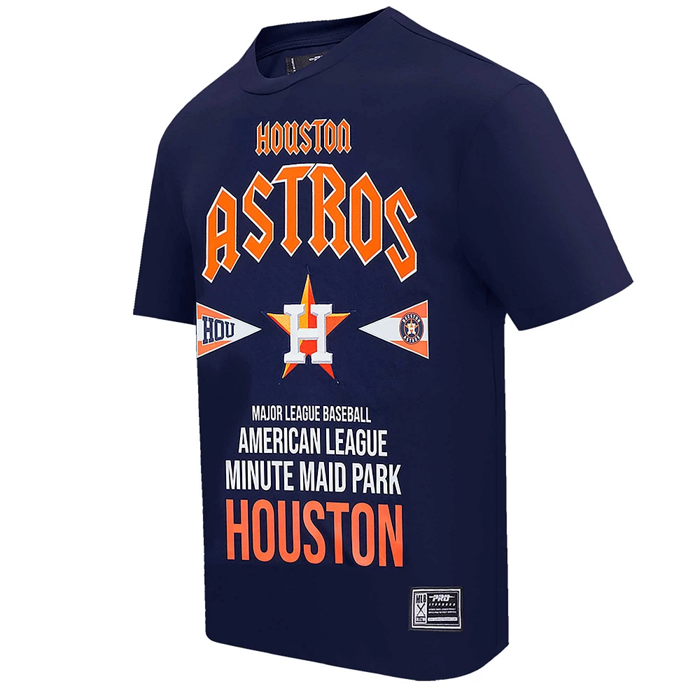 Men's Pro Standard Navy Houston Astros Oversized City Tour T-Shirt