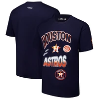 Men's Pro Standard Navy Houston Astros Turn It Up Dropped Shoulder T-Shirt