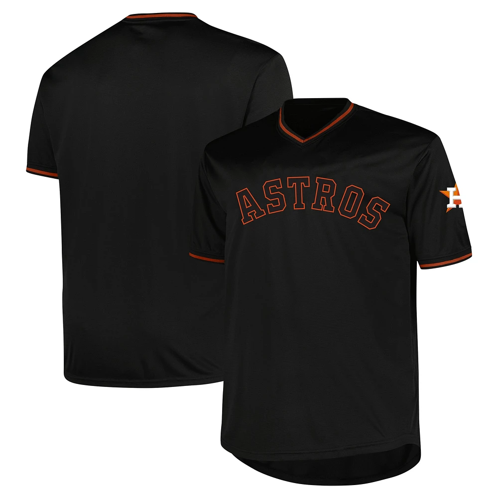 Maillot de mode Pop pour hommes, noir, Houston Astros, Big & Tall