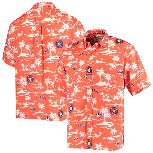 Men's Reyn Spooner Light Blue Philadelphia Phillies Vintage Short Sleeve  Button-Up Shirt