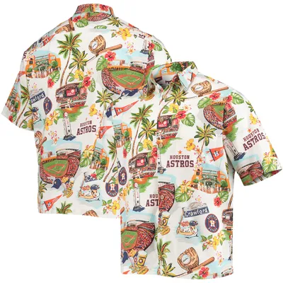 Men's Reyn Spooner White Houston Astros Scenic Button-Up Shirt