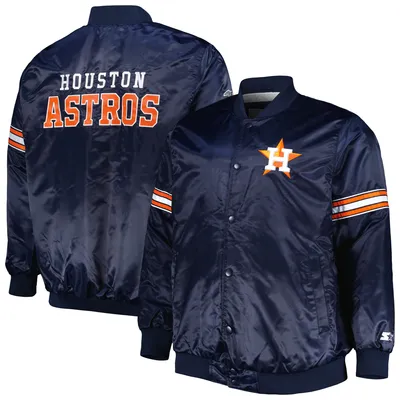 Houston Astros Starter The Captain II Full-Zip Varsity Jacket - Navy