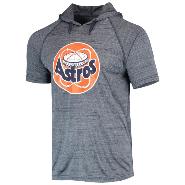 Lids Houston Astros Stitches Space-Dye Raglan Hoodie T-Shirt - Navy