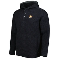 Men's Tommy Bahama Black Houston Astros Queensland Quilted Hoodie