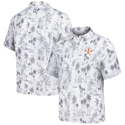 Polo tri-mélange Tommy Bahama pour hommes Houston Astros Sport Cabana Shores IslandZone gris