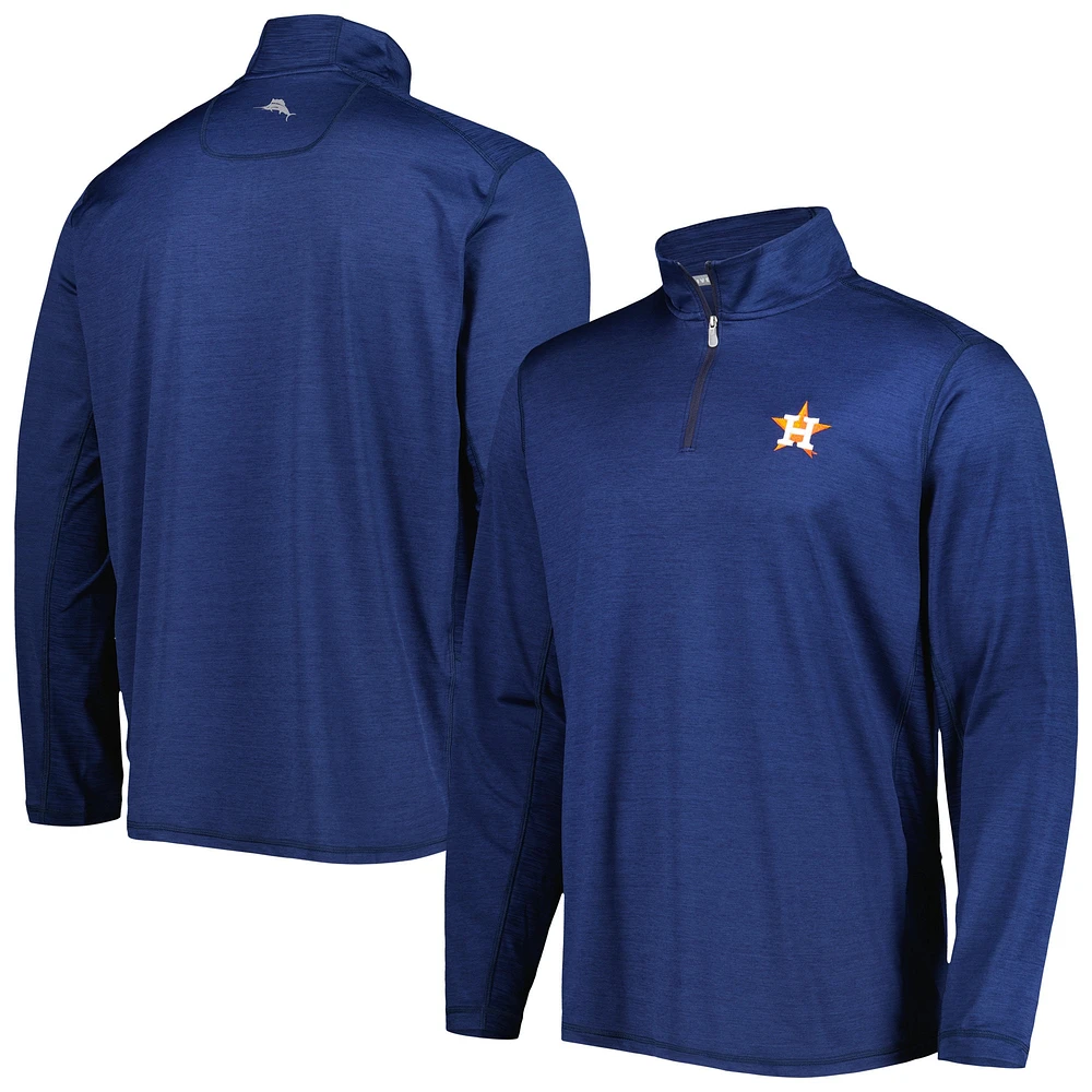 Haut à demi-zip Delray IslandZone des Houston Astros de Tommy Bahama pour homme, bleu marine