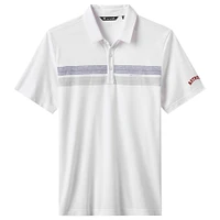 Men's TravisMathew White Houston Astros Top Recruit Tri-Blend Polo