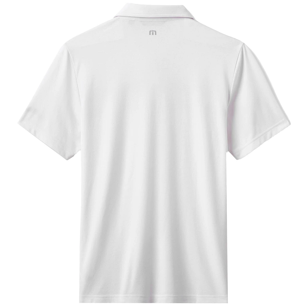 Men's TravisMathew White Houston Astros Top Recruit Tri-Blend Polo
