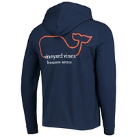 T-shirt à capuche manches longues Vineyard Vines pour hommes, bleu marine