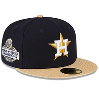 Casquette ajustée 59FIFTY Collection or Houston Astros 2023 New Era bleu marine