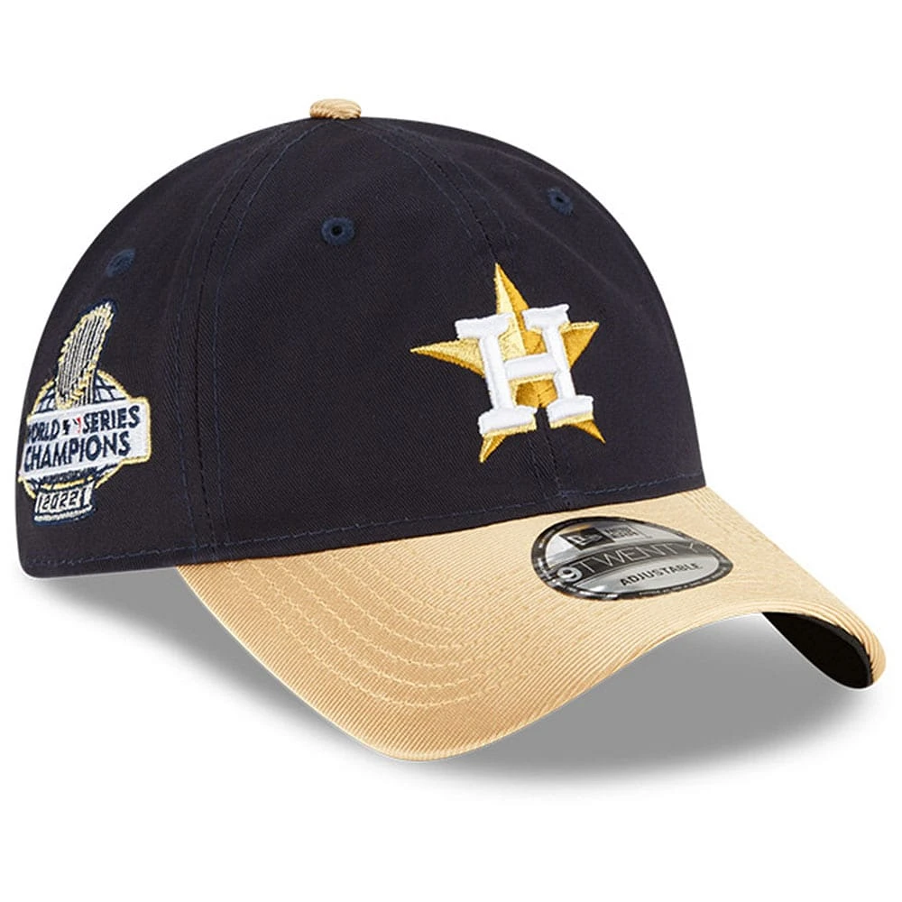 Casquette ajustable 9TWENTY New Era bleu marine Houston Astros 2023 Gold Collection