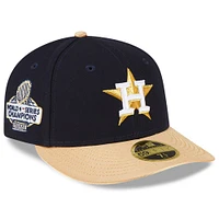 Casquette ajustée 59FIFTY Low Profile bleu marine Houston Astros 2023 Gold Collection de New Era