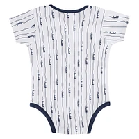 Newborn & Infant Gray/White Houston Astros Two-Pack Play Ball Bodysuit Set