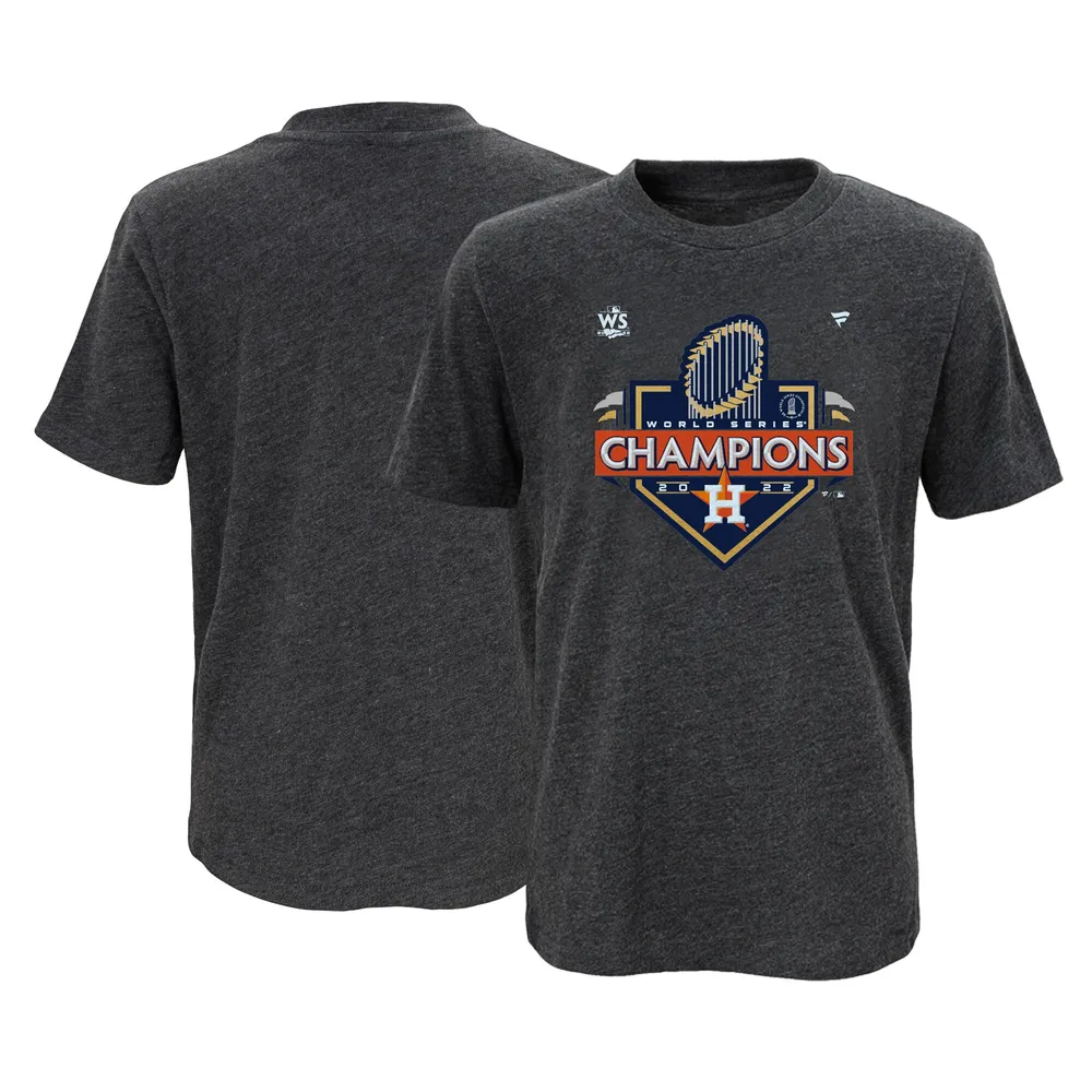 Men's Houston Astros Fanatics Branded Heather Charcoal 2022 World Series  Champions Locker Room T-Shirt