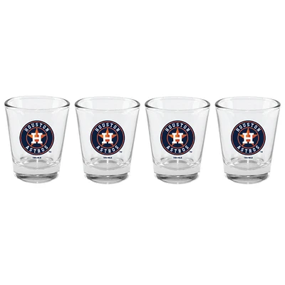 The Memory Company Houston Astros 4-Pack 2oz. Ensemble de verres à shot