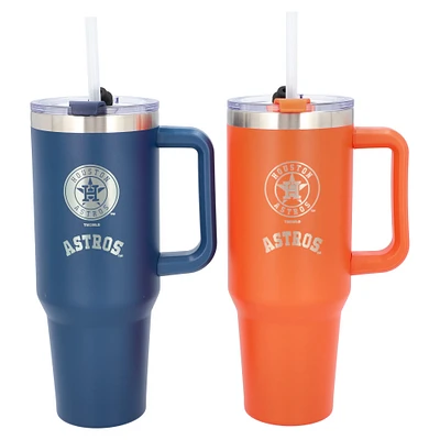 The Memory Company Astros de Houston 46oz. Ensemble de deux gobelets colossaux en acier inoxydable Home/Away