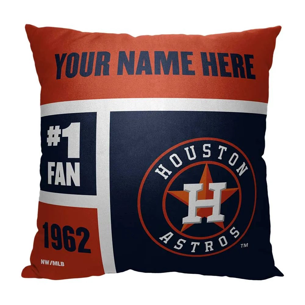 Houston Astros The Northwest Company 50'' x 60'' Personalized Silk