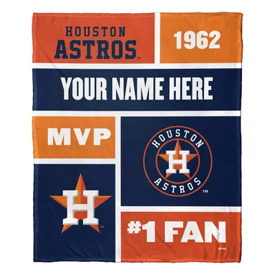 Houston Astros The Northwest Group 50'' x 60'' Colorblock Personalized Silk Touch Throw