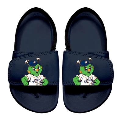 Toddler ISlide Navy Houston Astros Mascot Slide Sandals