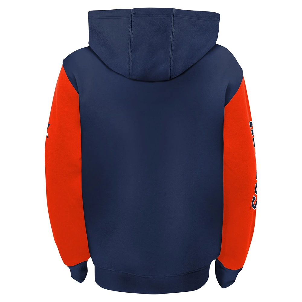 Sweat à capuche entièrement zippé bleu marine Houston Astros pour tout-petit