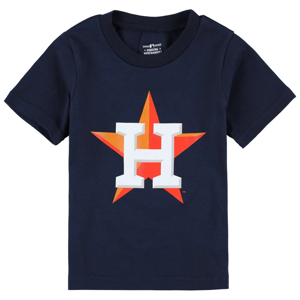 Women's Houston Astros Tiny Turnip White Base Stripe T-Shirt