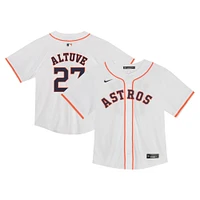 Maillot de match Nike Jose Altuve des Astros Houston, blanc, pour tout-petit