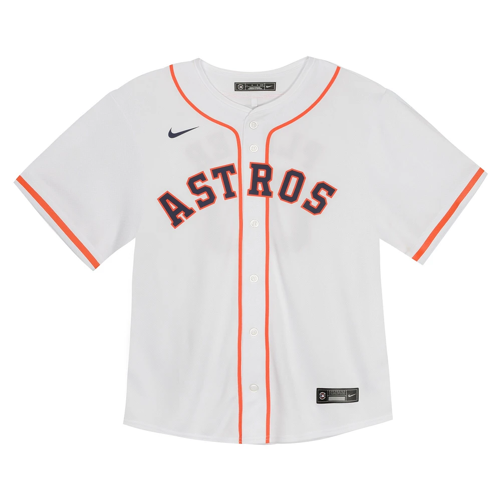 Maillot de match à domicile des Houston Astros Nike blanc pour tout-petit