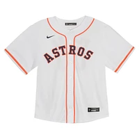 Maillot de match à domicile des Houston Astros Nike blanc pour tout-petit