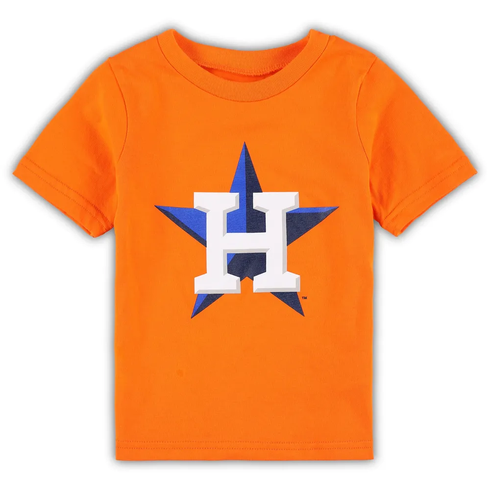 T-shirt orange avec logo principal de l'équipe Houston Astros pour tout-petit