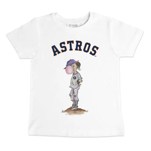 Houston Astros Tiny Turnip Infant Heart Bat Raglan 3/4-Sleeve T-Shirt -  White/Navy