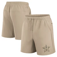 Short unisexe Fanatics kaki Houston Astros Elements en polaire super doux