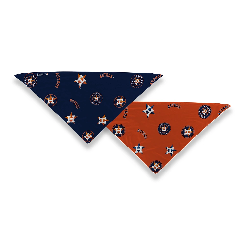 Unisex Houston Astros 2-Pack Triangle Cooling Bandana Set