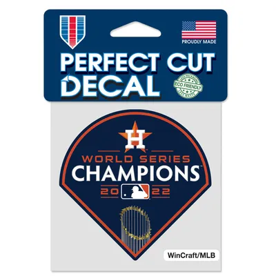 Houston Astros WinCraft 2022 World Series Champions 4'' x 4'' Perfect Cut Decal