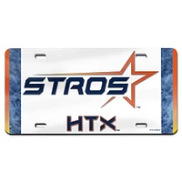WinCraft Houston Astros 2025 City Connect Laser Cut Metallic Acrylic License Plate