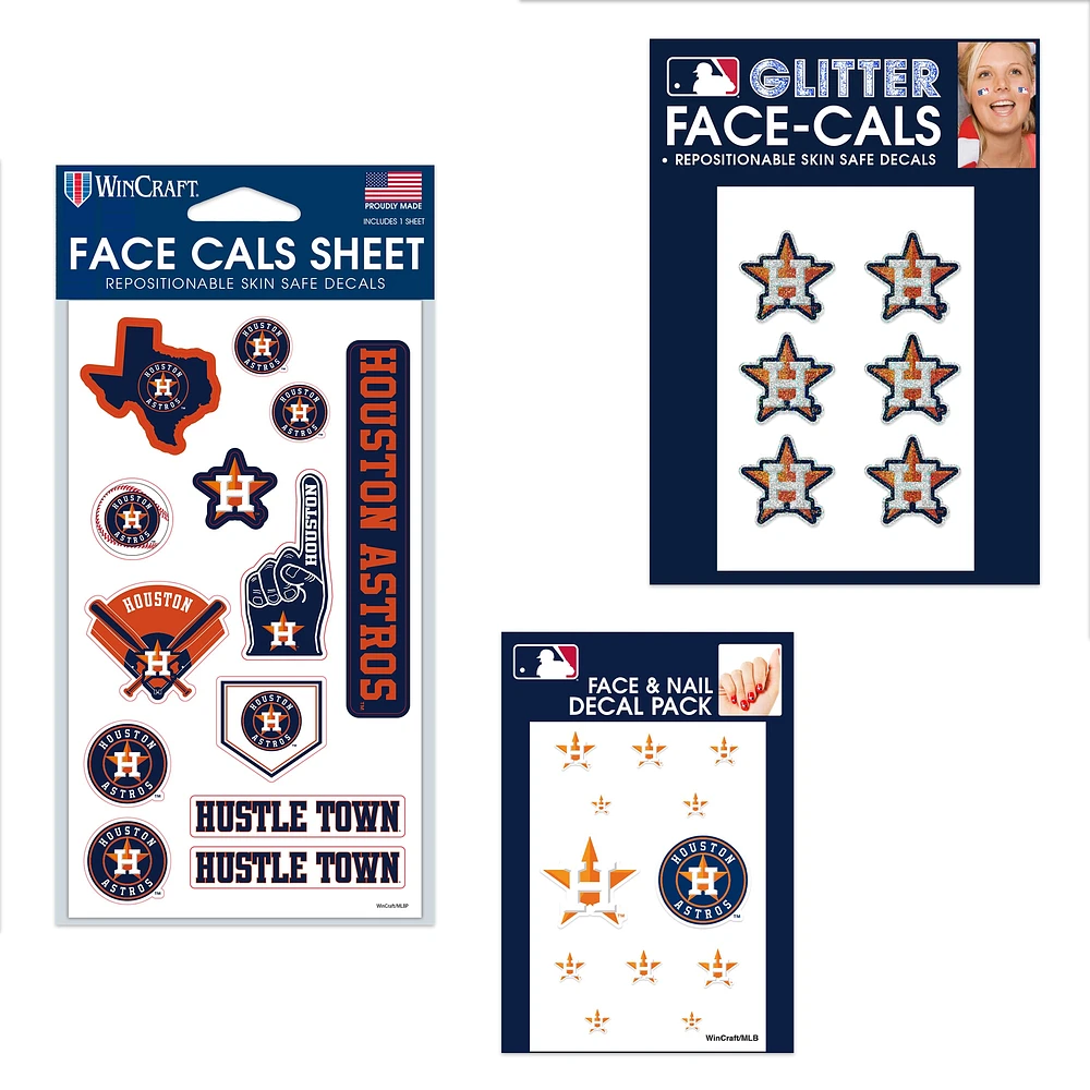 Ensemble de tatouages ​​sans eau WinCraft Houston Astros 4" x 7"