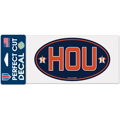 Décalque de coupe parfaite WinCraft Houston Astros 4'' x 8''