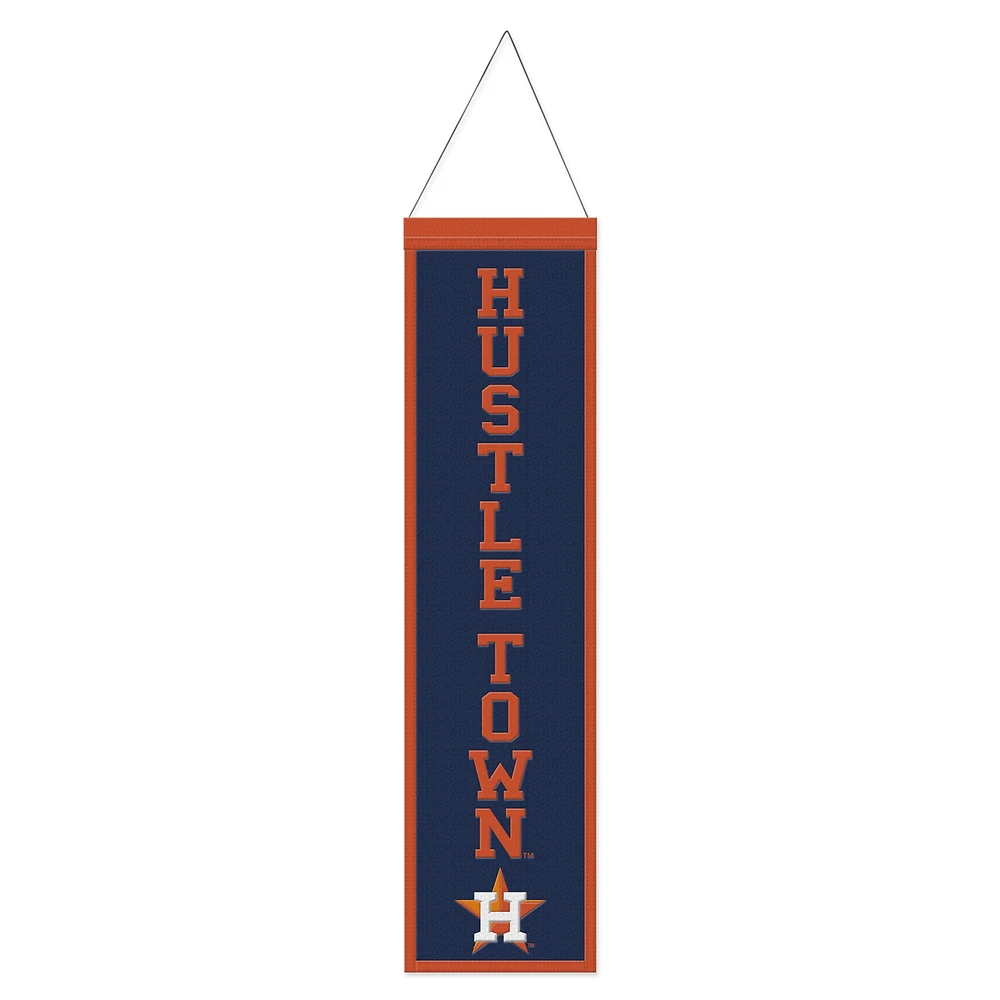 WinCraft Houston Astros 8" x 32" Bannière en laine avec slogan