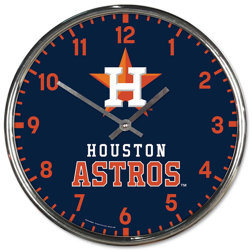 WinCraft Houston Astros Chrome Wall Clock