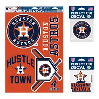 WinCraft Houston Astros Decal Variety Pack