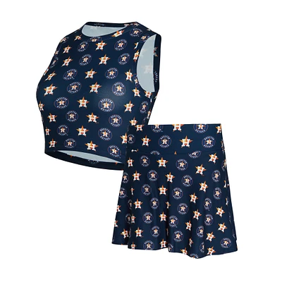 Women's Concepts Sport  Navy Houston Astros Knit Tank Top & Skort Set