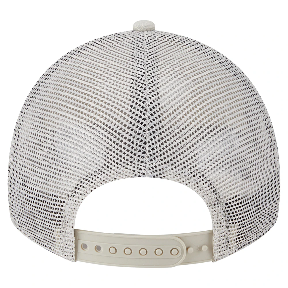 Casquette ajustable 9TWENTY à point carré beige clair des Astros de Houston de New Era pour femme